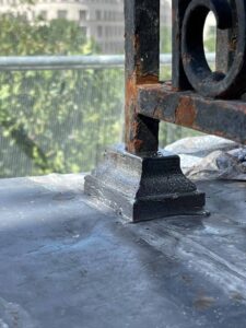 Finition balcon en plomb